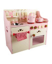 Wooden Pink Kitchen